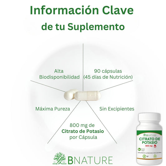 Citrato de Potasio 800 Mg