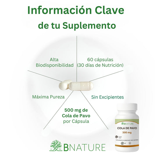 Cola de Pavo 500 mg