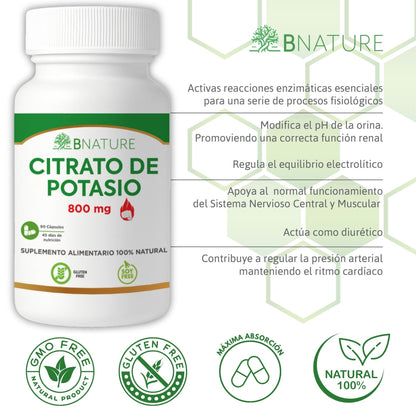 Citrato de Potasio 800 Mg