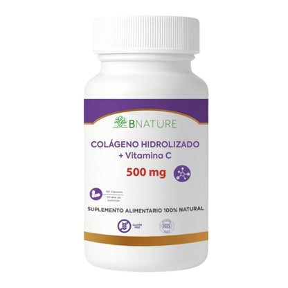 Colágeno Hidrolizado + Vitamina C 500 Mg