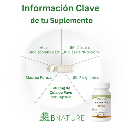 Cola de Pavo 500 mg