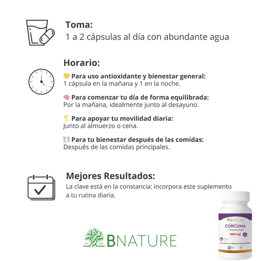 Cúrcuma + Pimienta Negra 500 Mg