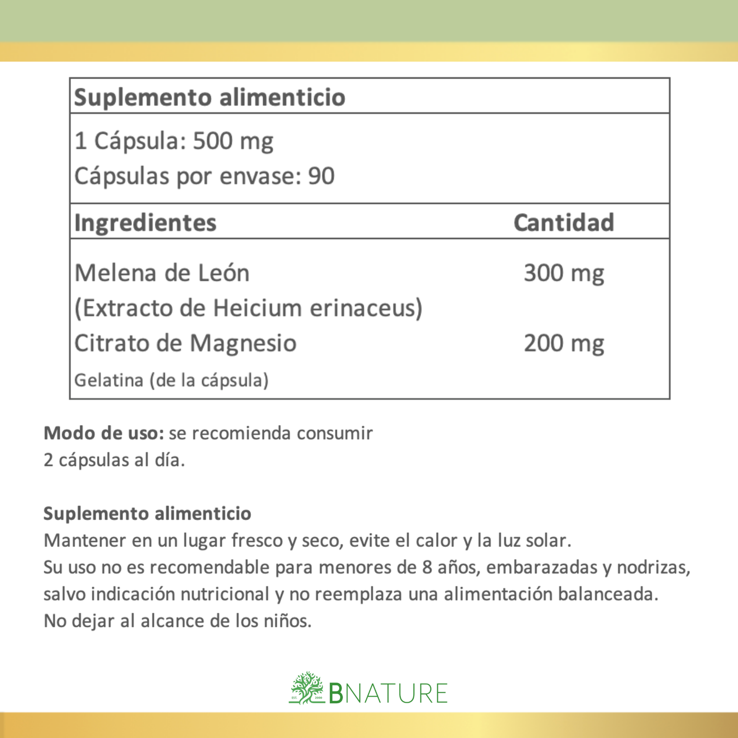 Melena de León + Citrato de Magnesio