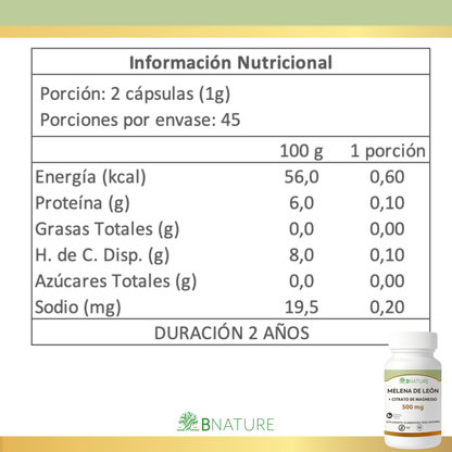 Melena de León + Citrato de Magnesio