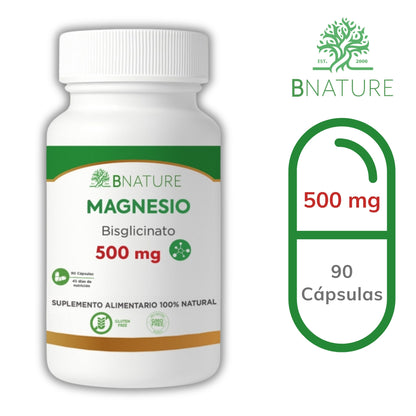 Bisglicinato de Magnesio 500 Mg