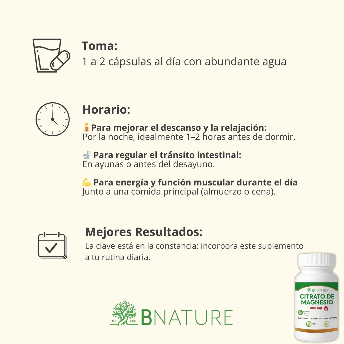 Pack x3 Citrato Magnesio 800mg