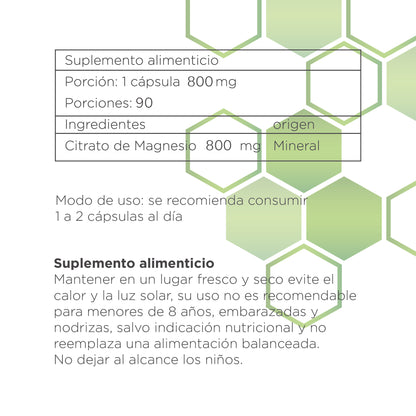 Pack x3 Citrato Magnesio 800mg