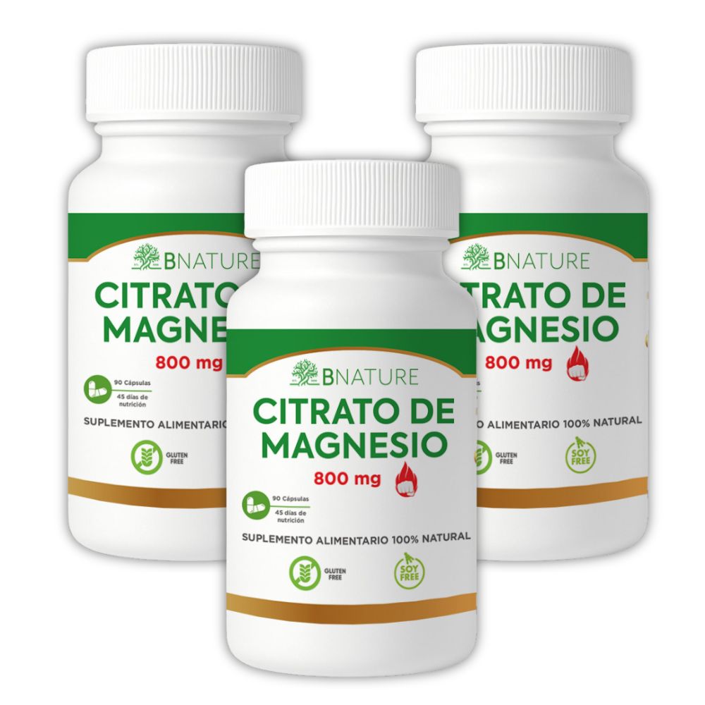 Pack x3 Citrato Magnesio 800mg