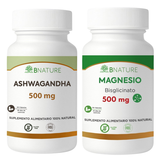 Pack Sleep: Magnesio Bisglicinato + Ashwagandha B Nature