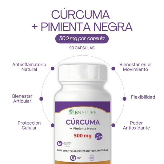 Cúrcuma + Pimienta Negra 500 Mg