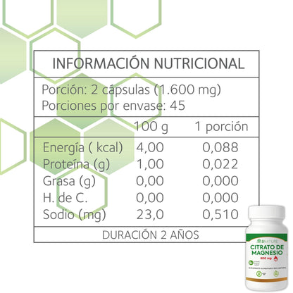 Pack Armonía Interna: Citrato de Magnesio 800 mg + Aloe Vera Gel 1L