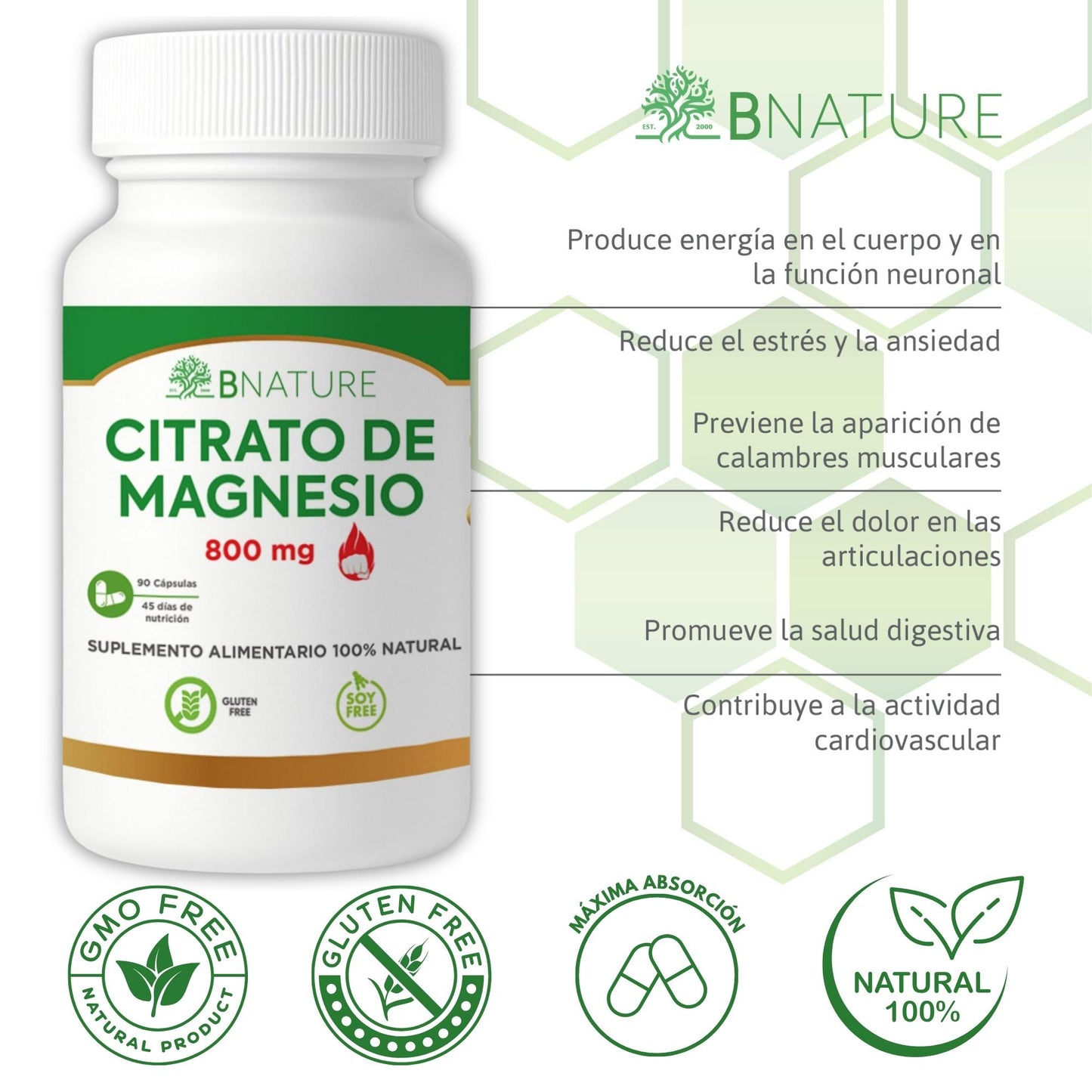 Pack Armonía Interna: Citrato de Magnesio 800 mg + Aloe Vera Gel 1L