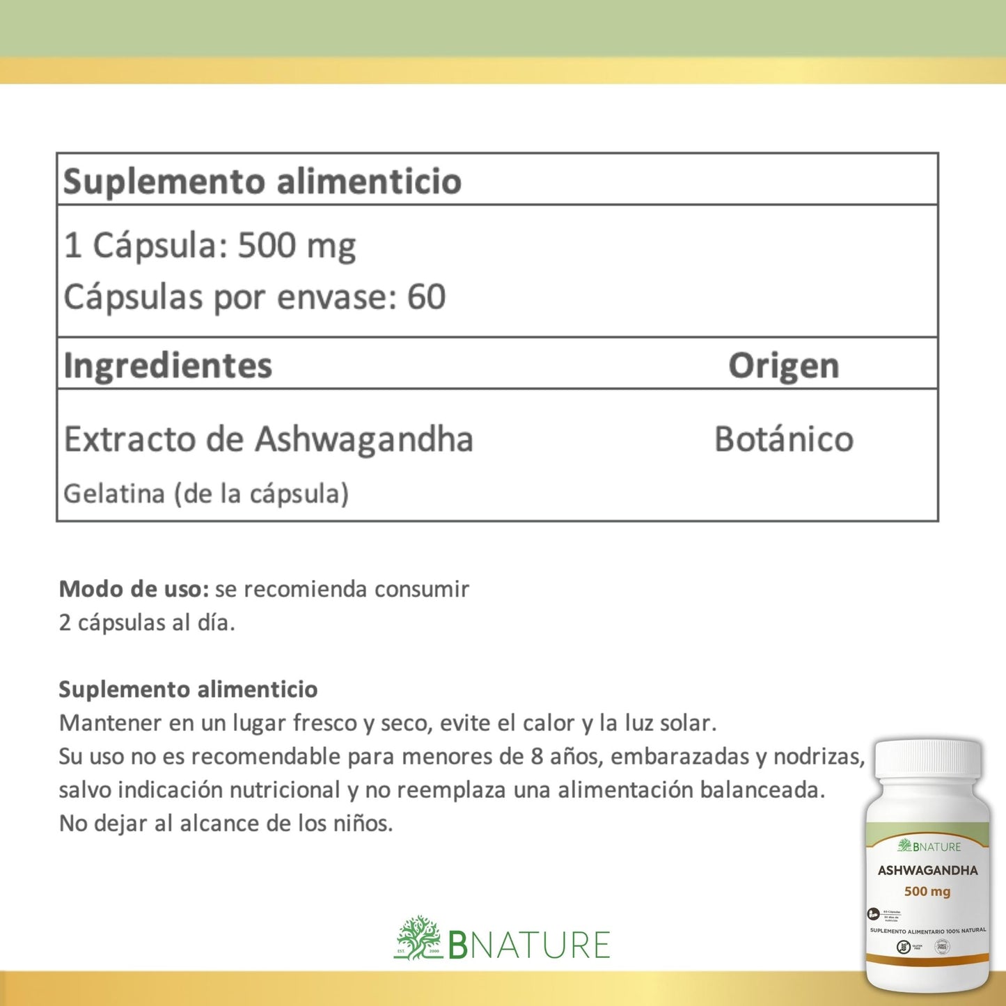 Pack Sleep: Magnesio Bisglicinato + Ashwagandha B Nature