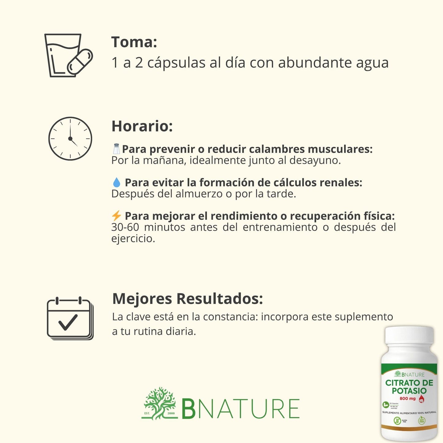 Pack Citrato de Magnesio + Citrato de Potasio 800mg